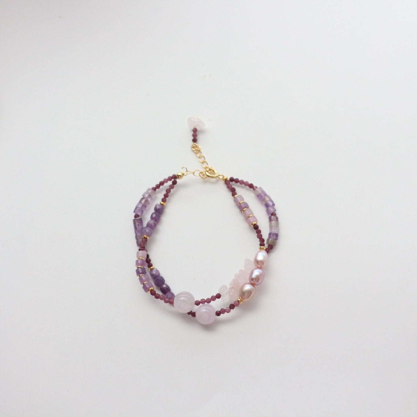 Pearls and amethyst