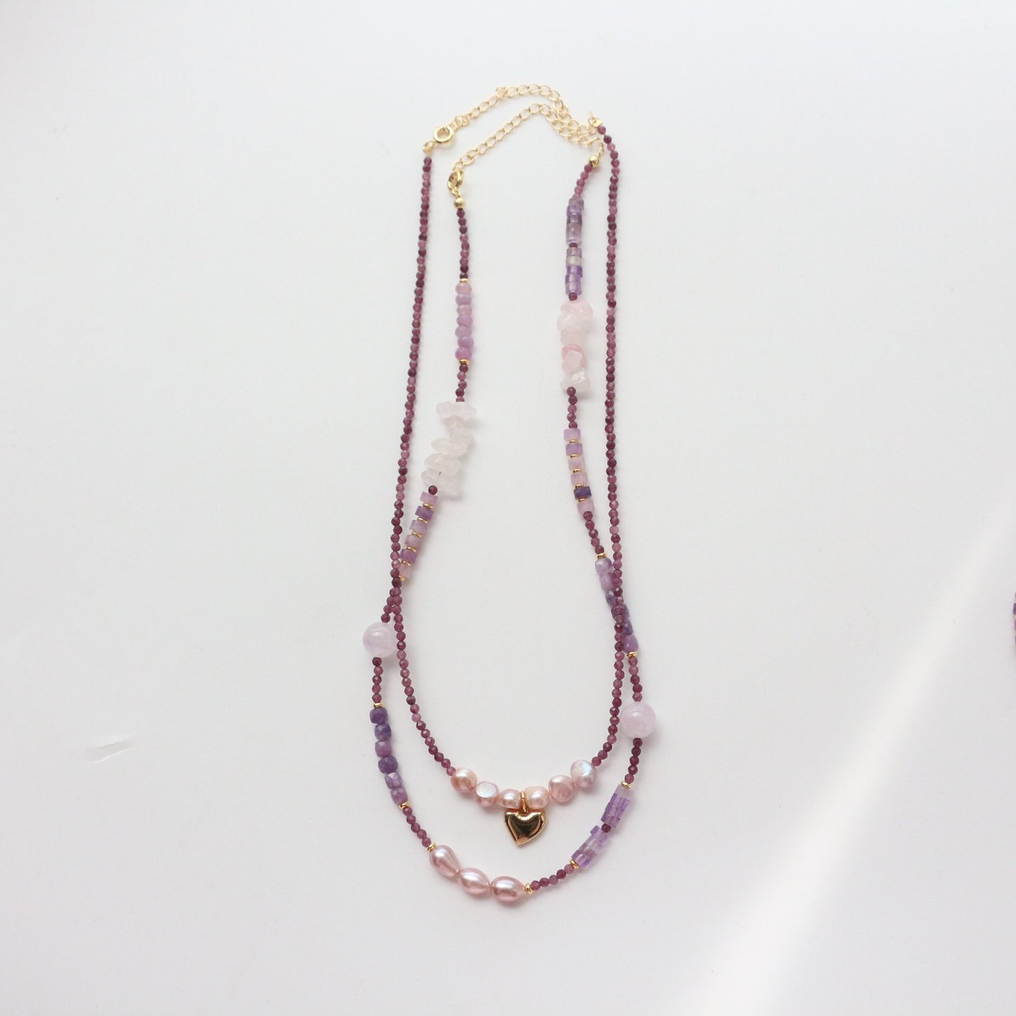 Pearls and amethyst